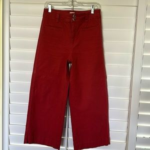 Wide leg, crop pants, size 4